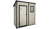 Keter Manor Pent Outdoor Garden Storage Shed 6 x 4ft - Brown