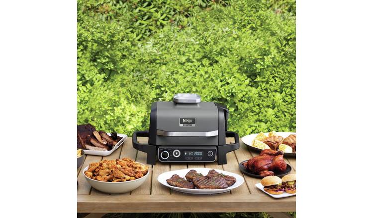 Ninja OG701UK Woodfire Electric BBQ Grill & Smoker