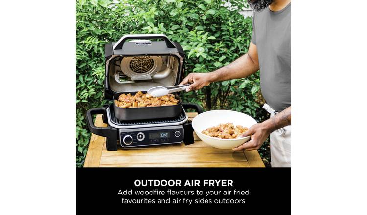 Ninja OG701UK Woodfire Electric BBQ Grill & Smoker