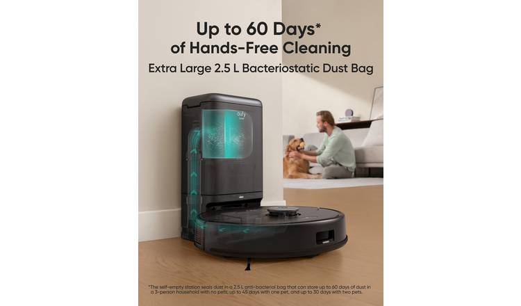 eufy X8 Pro Robot Vacuum and Self-Empty Station for Pet Hair