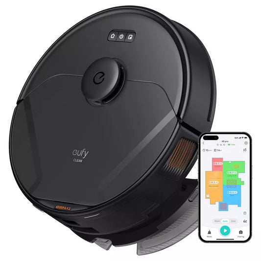 eufy X8 Pro Robot Vacuum with Auto-Detangling Roller Brush