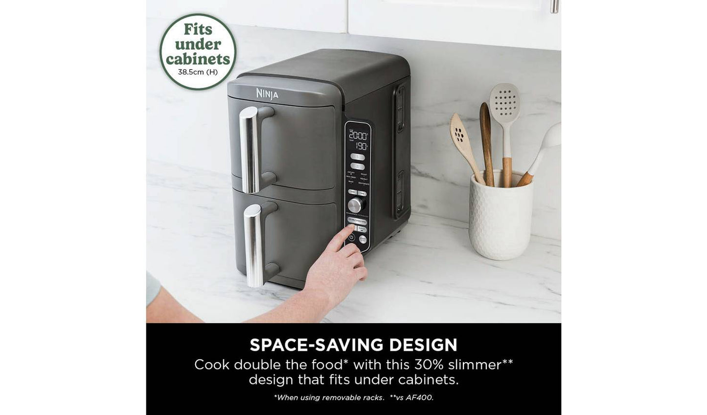 Ninja Double Stack XL SL400UK 9.5L Air Fryer - Grey