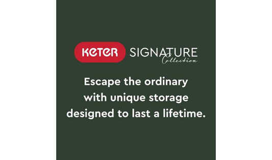 Keter Signature 2020L Horizontal Garden Storage Shed - Oak