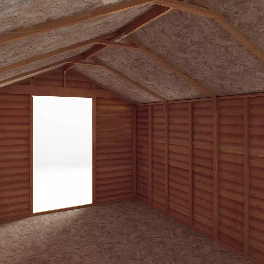 Mercia Wooden Overlap Windowless Shed 12 x 8ft