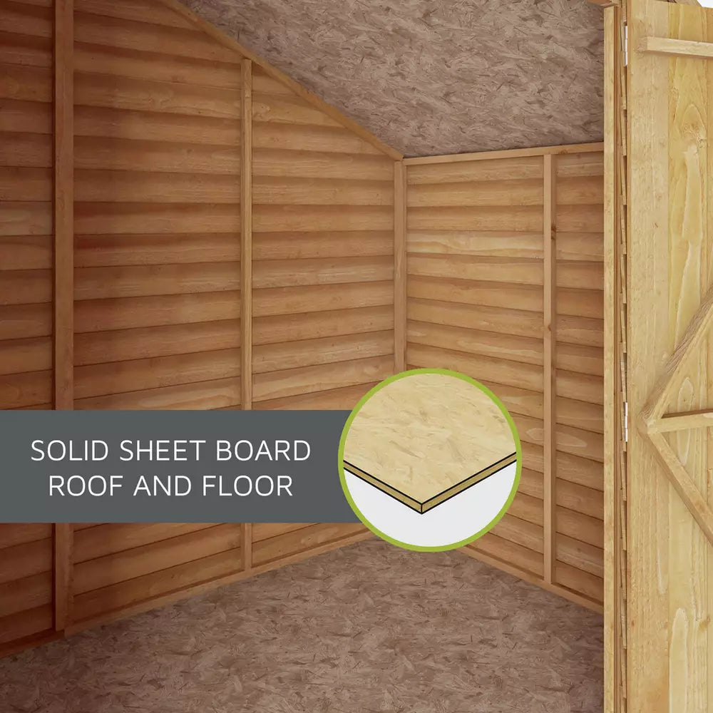 Mercia Wooden Overlap Windowless Shed 12 x 8ft