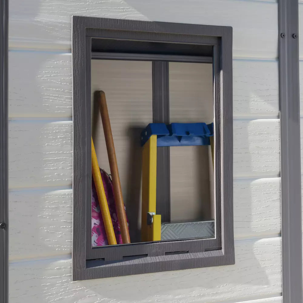 Keter Manor Pent Outdoor Garden Storage Shed 6 x 6ft - Brown