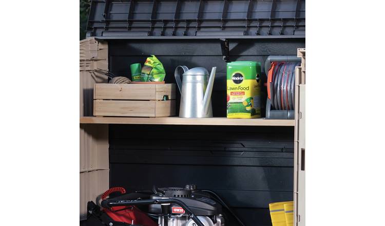 Keter Store It Out Midi 880L Garden Storage Box -Beige/Brown