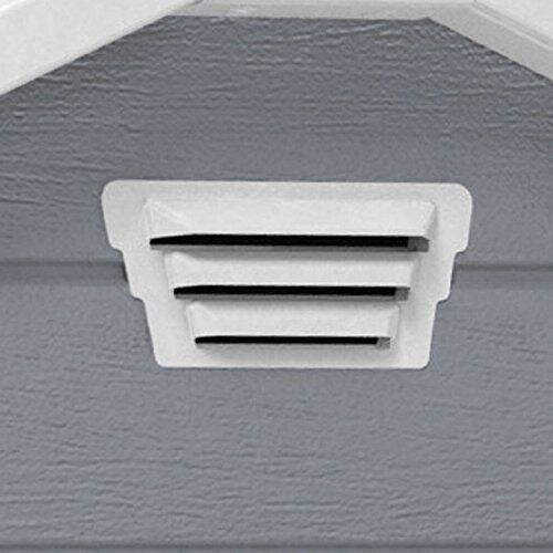 Keter Manor Outdoor Plastic Garden Storage Shed, Grey, 6 x 4 ft