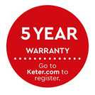 Keter Store It Out Ultra 2000L Garden Bike Shed -Beige/Green