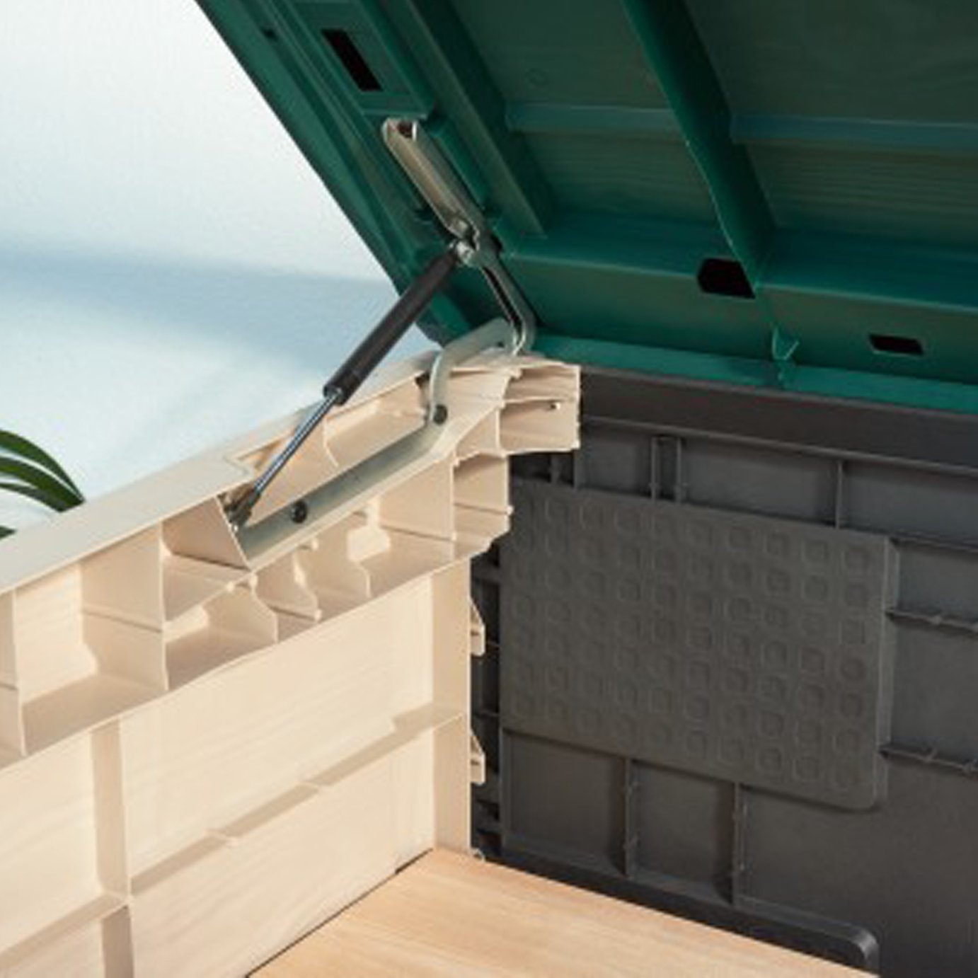 Keter Store It Out Max 1200L Garden Storage Box -Beige/Green