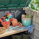 Keter Store It Out Max 1200L Garden Storage Box -Beige/Green