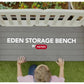 Keter Eden Bench 265L Outdoor Garden Storage Box - Grey