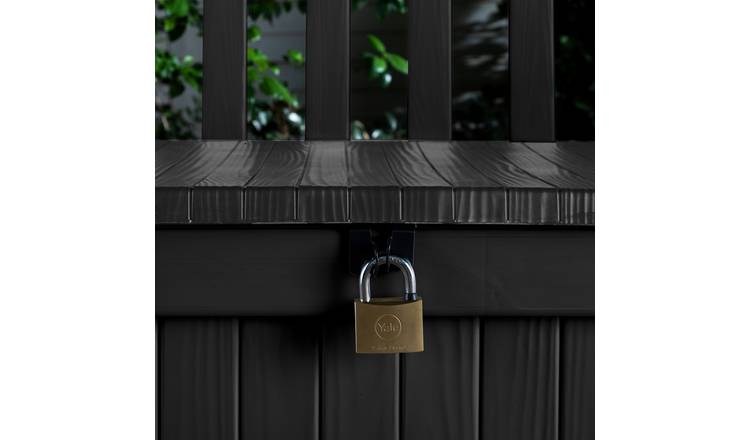 Keter Eden Bench 265L Outdoor Garden Storage Box - Grey