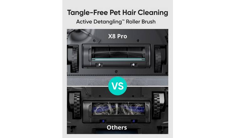eufy X8 Pro Robot Vacuum and Self-Empty Station for Pet Hair