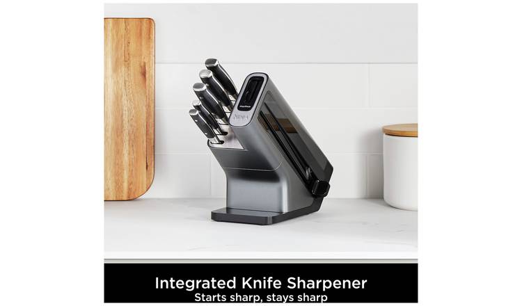 Ninja Stay Sharp 5 Piece Knife With Knife Block - Black