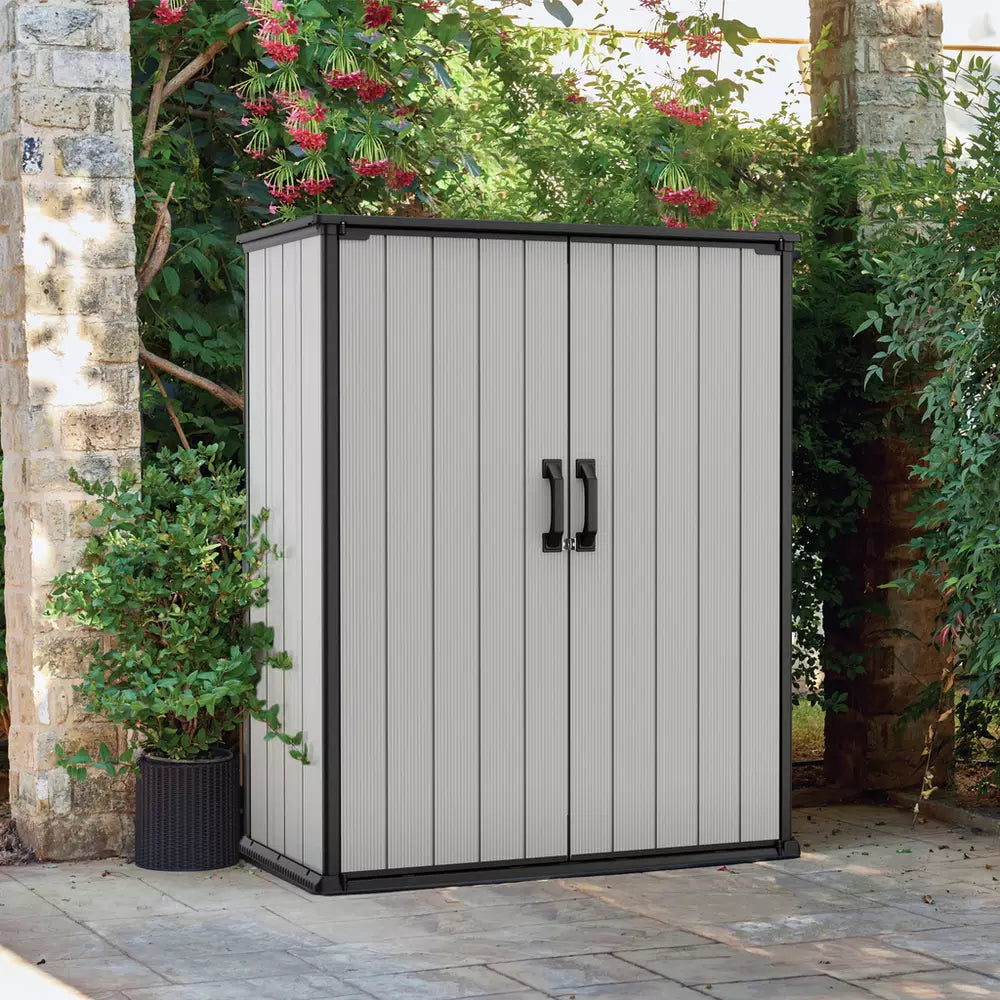 Keter Premier Tall 1400L Outdoor Storage Cupboard 4.6 x2.4ft