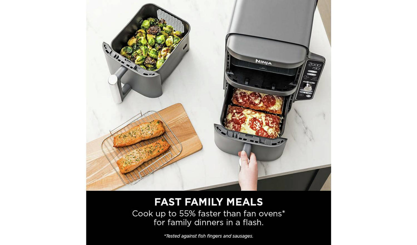 Ninja Double Stack XL SL400UK 9.5L Air Fryer - Grey