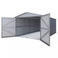 YardMaster Metal Grey Shed - 10 x 17ft
