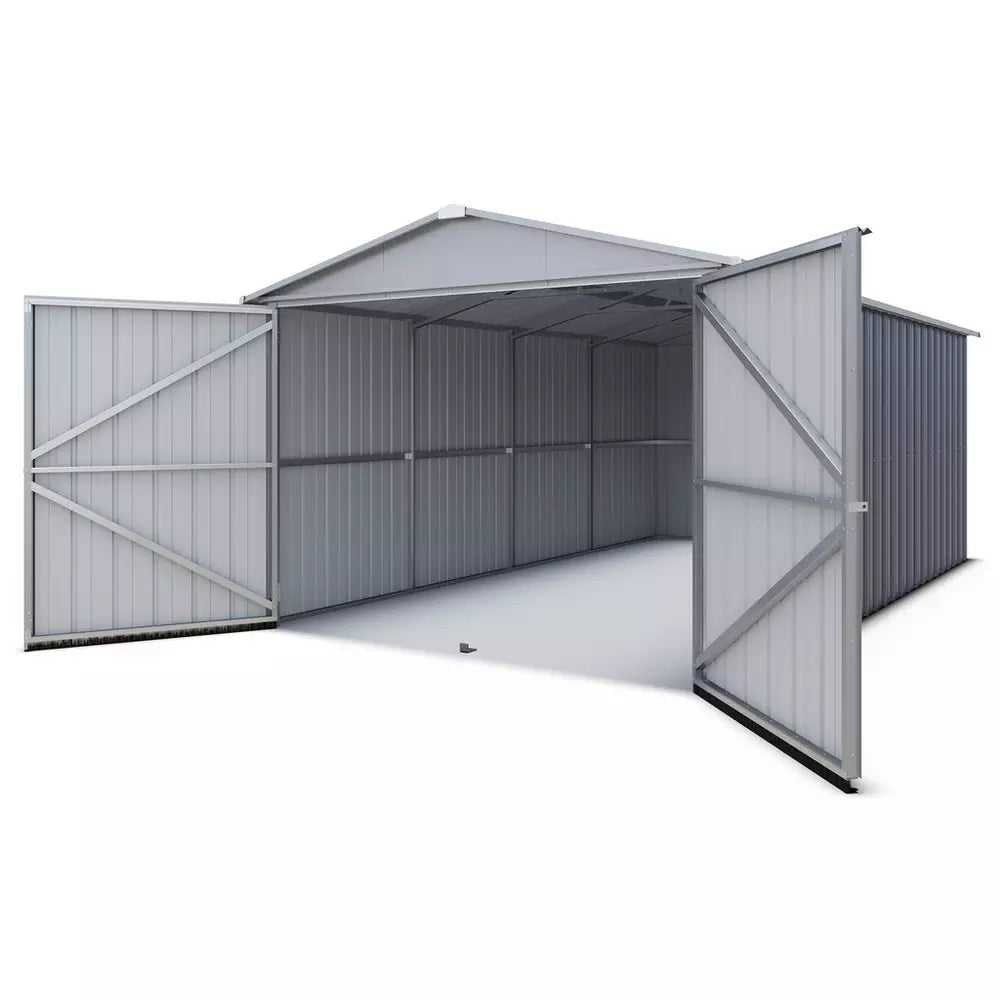 YardMaster Metal Grey Shed - 10 x 17ft