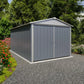 YardMaster Metal Grey Shed - 10 x 17ft