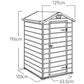 Keter Manor Apex Outdoor Garden Storage Shed 4 x 3ft - Brown