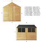 Mercia Wooden Overlap Garden Shed 10 x 8ft