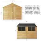 Mercia Wooden Overlap Garden Shed 10 x 8ft