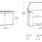 Keter Signature 2020L Horizontal Garden Storage Shed - Oak