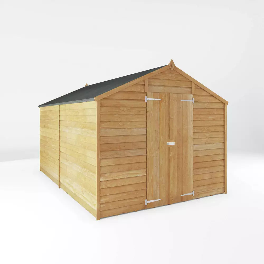 Mercia Wooden Overlap Windowless Shed 12 x 8ft