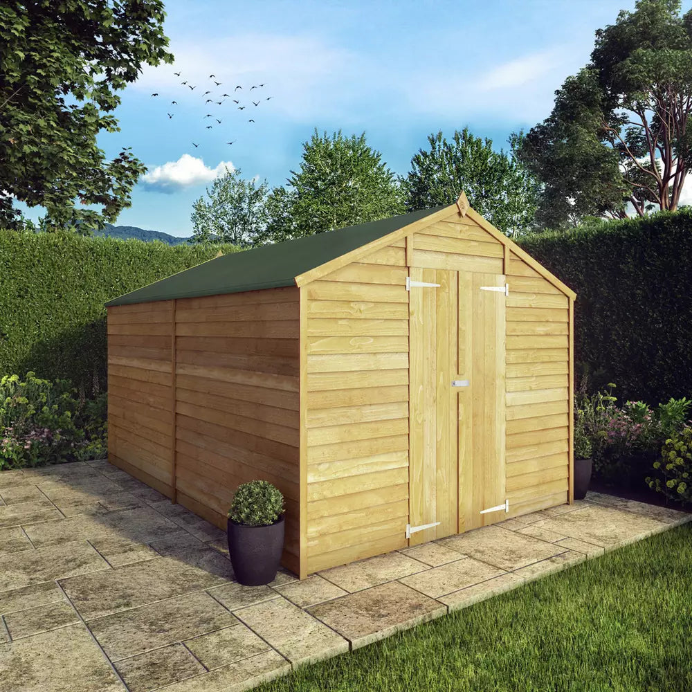 Mercia Wooden Overlap Windowless Shed 12 x 8ft