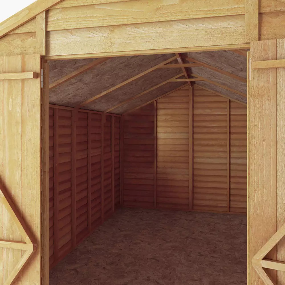 Mercia Wooden Overlap Windowless Shed 12 x 8ft