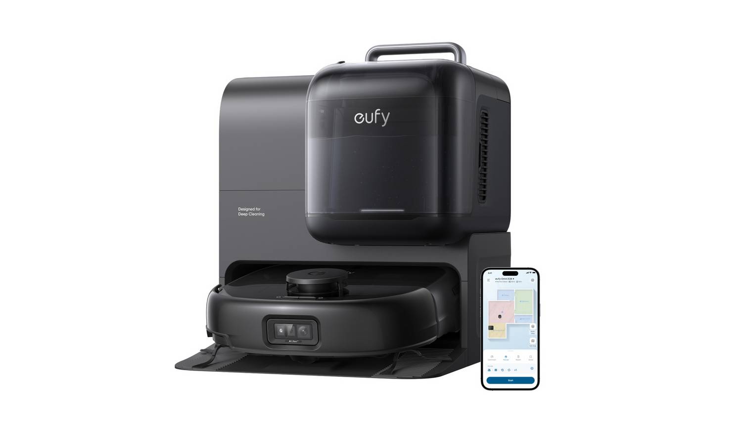 eufy Omni E28 Robot Vacuum & Mop with Portable Deep Cleaner