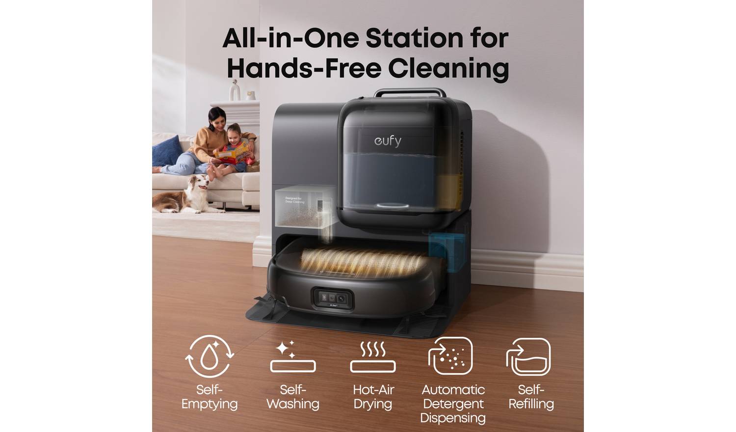 eufy Omni E28 Robot Vacuum & Mop with Portable Deep Cleaner