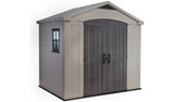 Keter Factor Apex Garden Storage Shed 8 x 6ft – Beige/Brown