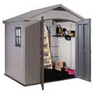 Keter Factor Apex Garden Storage Shed 8 x 6ft – Beige/Brown