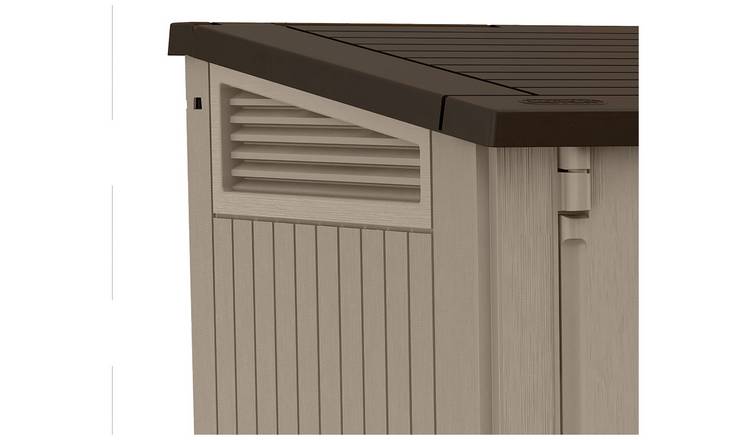 Keter Store It Out Midi 880L Garden Storage Box -Beige/Brown