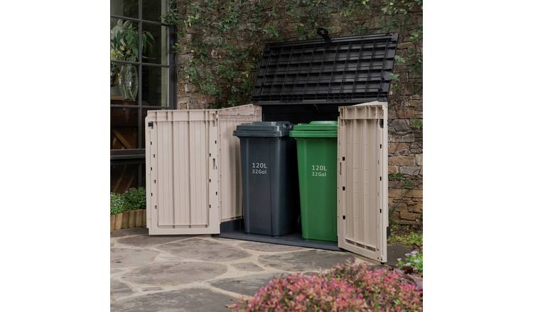 Keter Store It Out Midi 880L Garden Storage Box -Beige/Brown