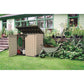 Keter Store It Out Max 1200L Outdoor Garden Storage Shed Beige Brown