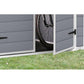 Keter Manor Outdoor Plastic Garden Storage Shed, Grey, 6 x 4 ft