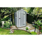 Keter Manor Outdoor Plastic Garden Storage Shed, Grey, 6 x 4 ft