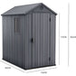 Keter Darwin 6 x 4ft Shed - Grey